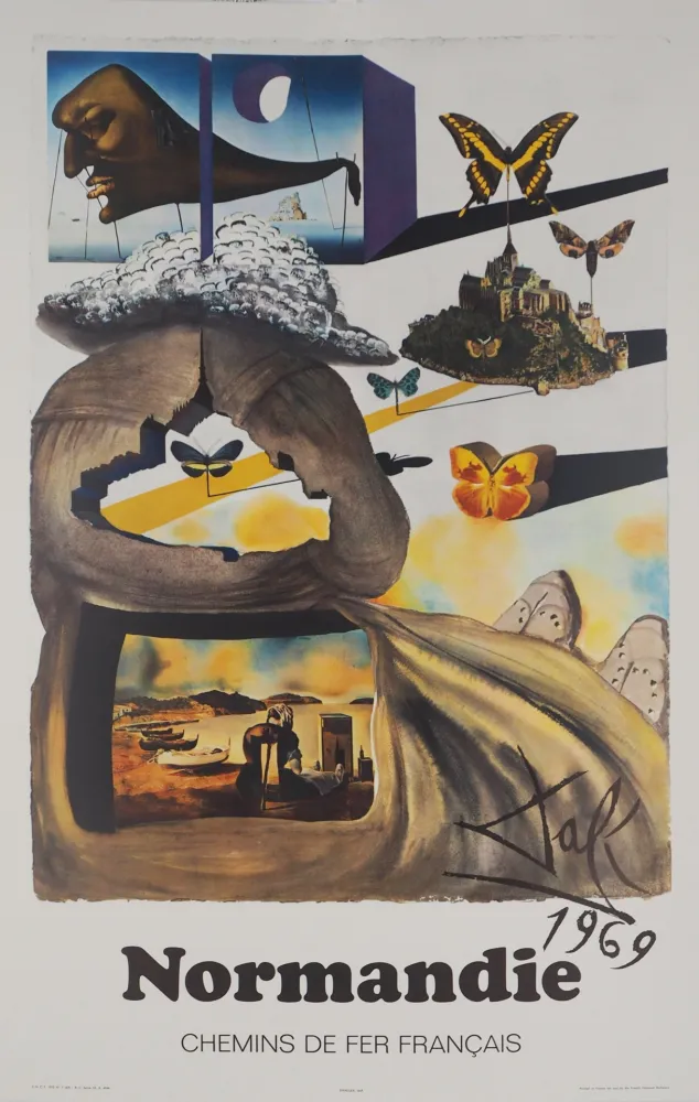 Lithograph Dali - Normandie