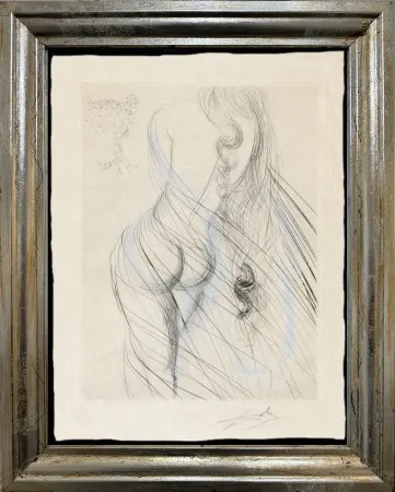Engraving Dali - Nu