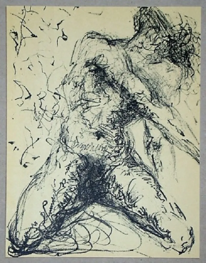 Lithograph Dali - Nu Gris