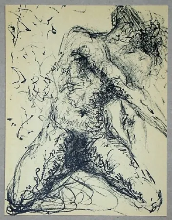 Lithograph Dali - Nu Gris