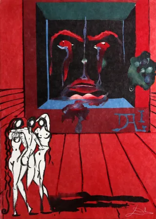 Lithograph Dali - Obsession of the Heart (The World)