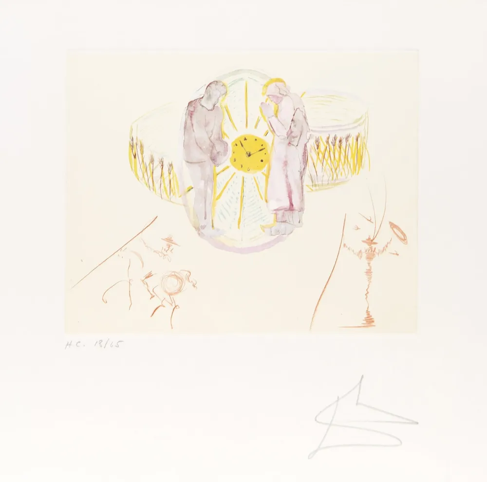 Lithograph Dali - One’s Identity from The Cycles of Life
