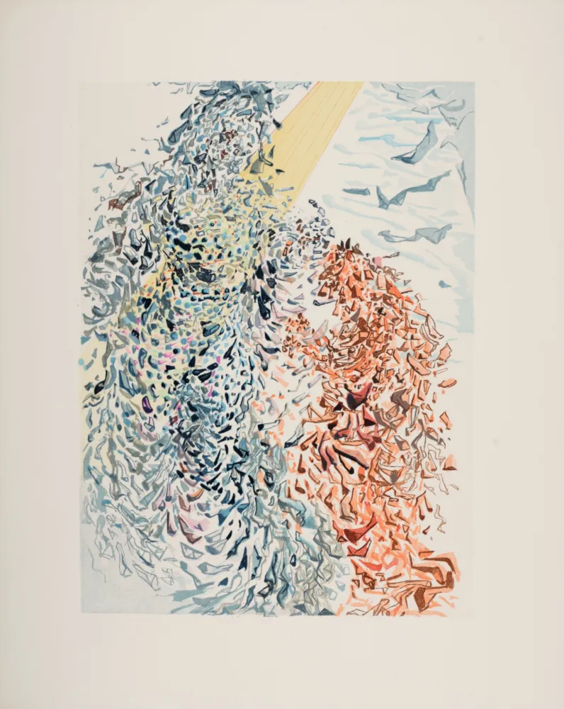 Lithograph Dali - Opposition