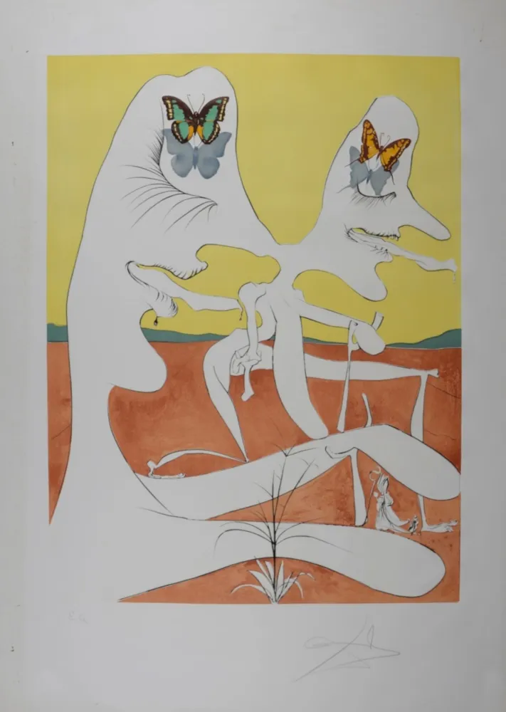 Drypoint Dali - Papillons de l'anti-matière