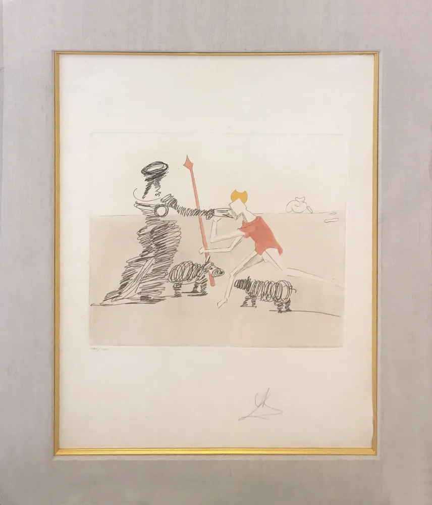 Etching And Aquatint Dali - PASTORALE