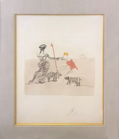 Etching And Aquatint Dali - PASTORALE