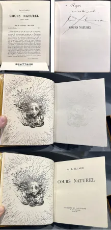 Illustrated Book Dali - Paul Eluard. COURS NATUREL. Avec le frontispice de Salvador Dali tiré à 15 ex. L'exemplaire de Roger Lacourière avec une seconde épreuve d'un premier état inconnu (1938)