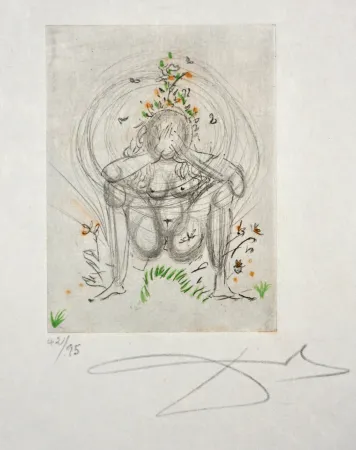 Etching Dali - Petites Nus (from Apollinaire) I 