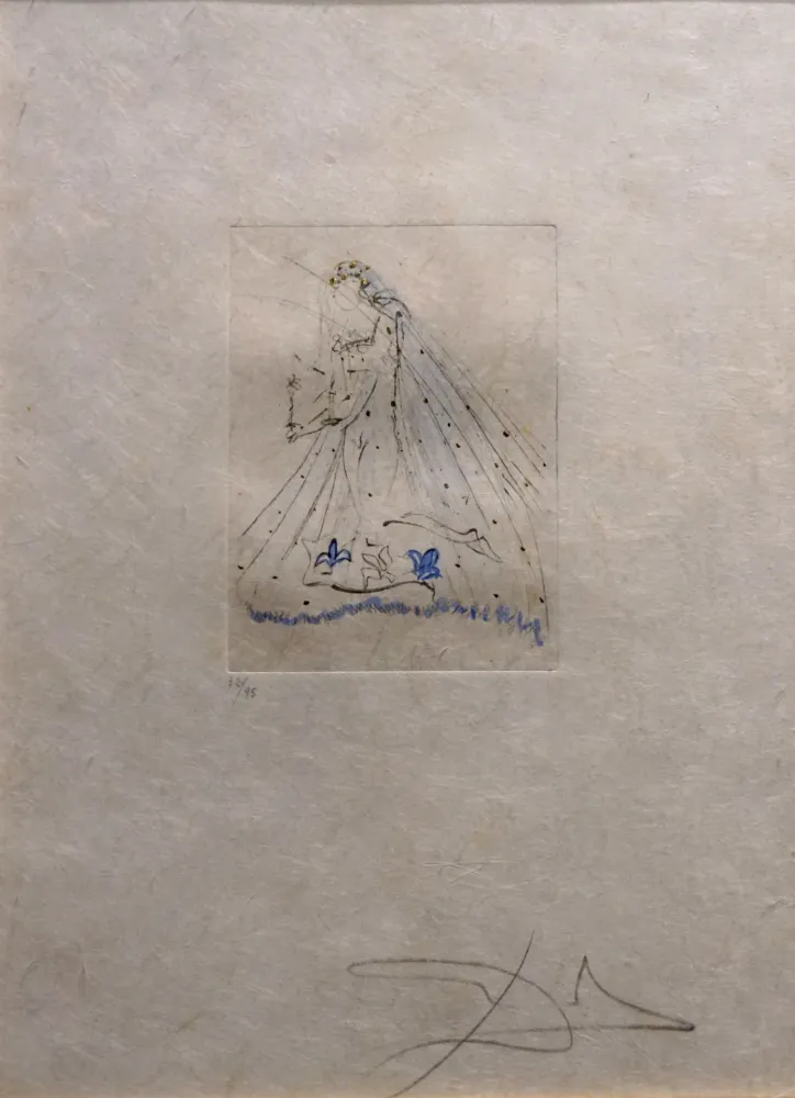 Etching Dali -  Petites Nus (Ronsard) 1st Row 1st Piece A
