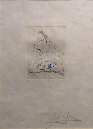 Etching Dali -  Petites Nus (Ronsard) 1st Row 1st Piece A