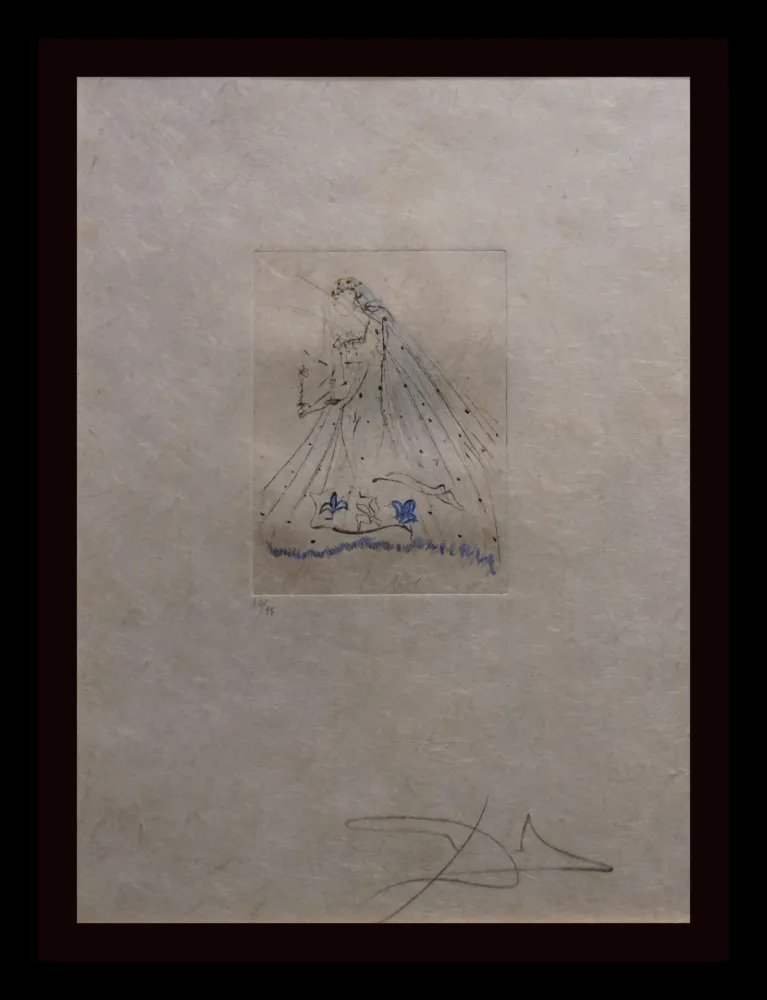 Etching Dali - Petites Nus (Ronsard) A