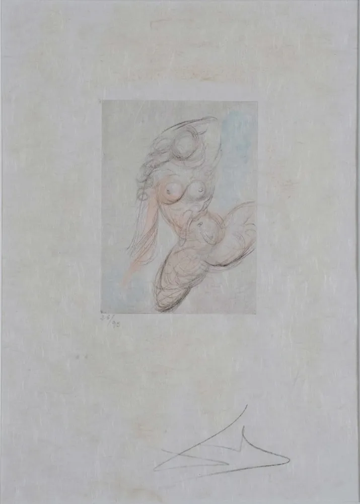 Etching Dali - Petites Nus (Ronsard) E
