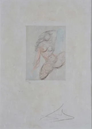 Etching Dali - Petites Nus (Ronsard) E