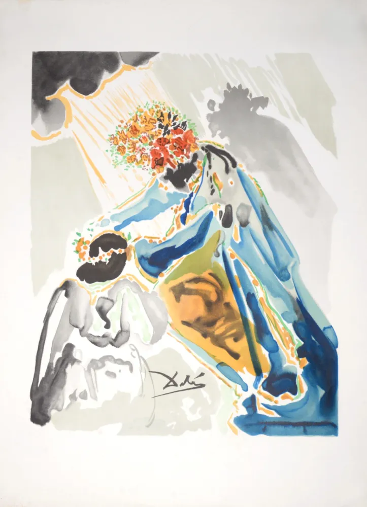 Lithograph Dali - Phoebus, ce dieu couronné de lauriers, c. 1979