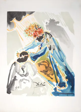 Lithograph Dali - Phoebus, ce dieu couronné de lauriers, c. 1979