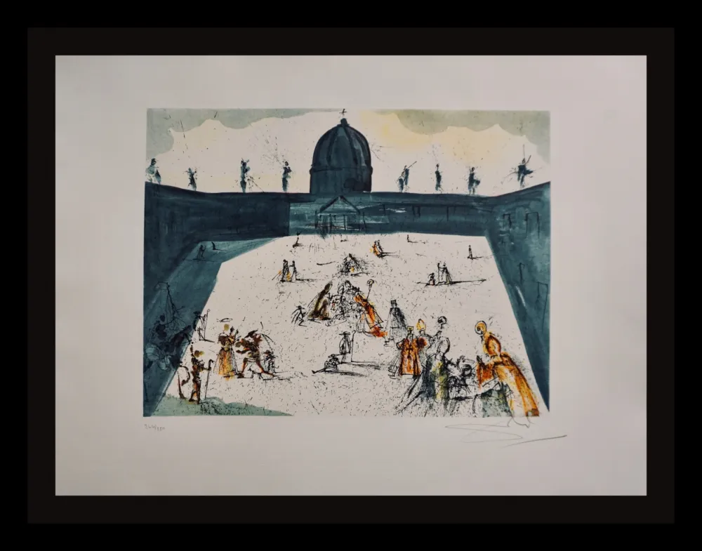 Etching Dali - Place St-Pierre