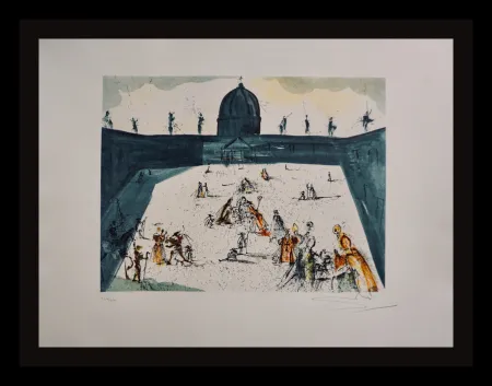 Etching Dali - Place St-Pierre