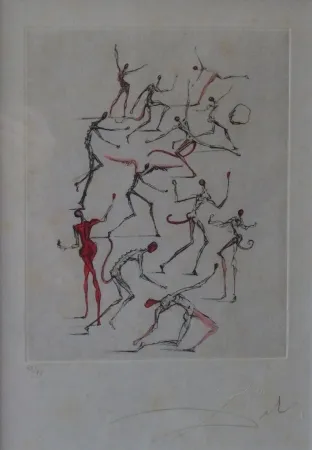 Engraving Dali - Poèmes de Mao Tse-Toung : les Démons