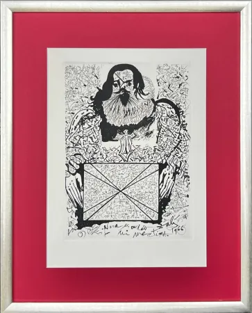 Engraving Dali - Portirait of the Signatures