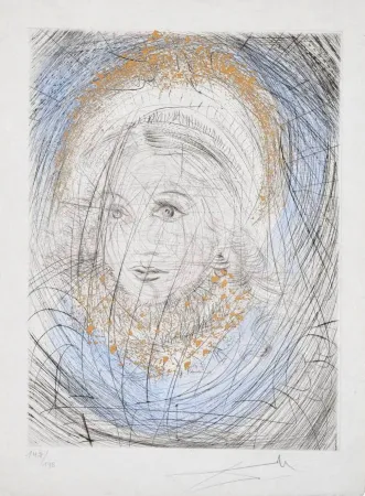 Drypoint Dali - Portrait de Marguerite (Portrait of Marguerite)