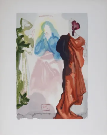Lithograph Dali - Prière de Saint Bernard