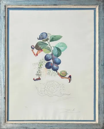 Lithograph Dali - Prunier hâtif (Hurrying Plum-tree)