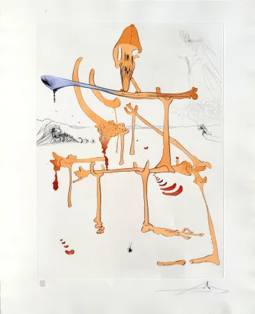 Engraving Dali - Quevedos Visioner, Planche II