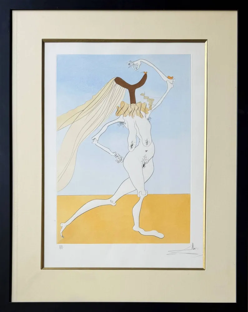 Engraving Dali - Quevedos Visioner, Planche III