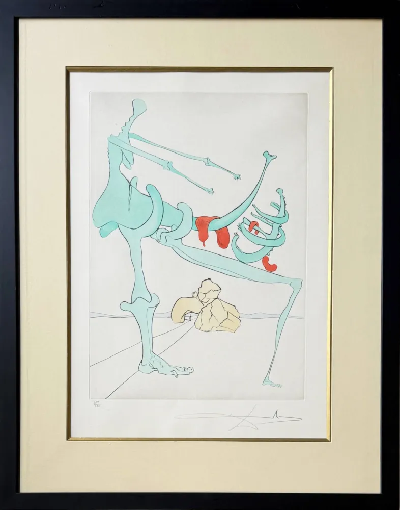 Engraving Dali - Quevedos Visioner, Planche IV