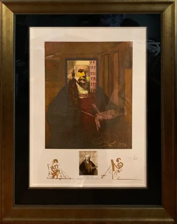 Lithograph Dali - Rembrandt (Portrait du Peintre par Lui-Meme)