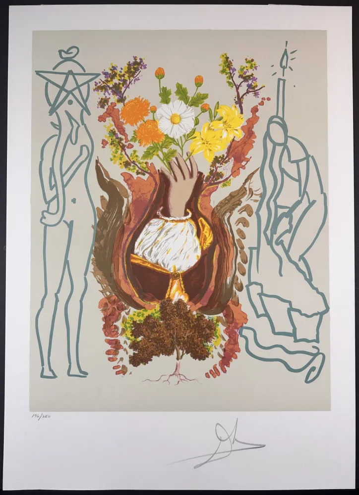 Lithograph Dali - Renaissance With Original Portfolio Case