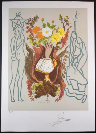 Lithograph Dali - Renaissance With Original Portfolio Case