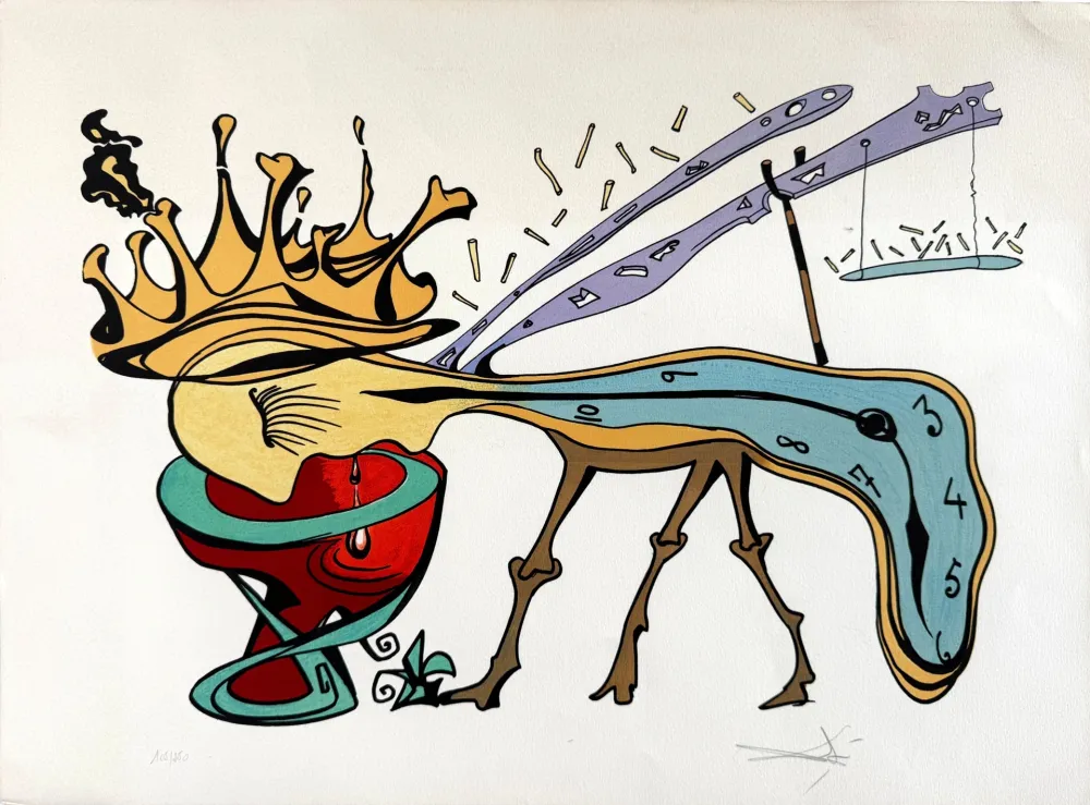 Lithograph Dali - Rigetto della civiltà (Civilization’s Reject)