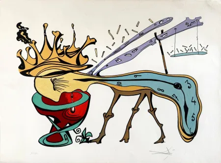 Lithograph Dali - Rigetto della civiltà (Civilization’s Reject)