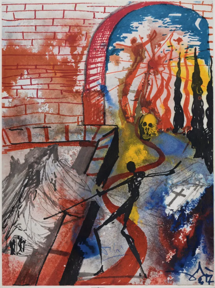 Lithograph Dali - Romeo and Juliet #1, 1975