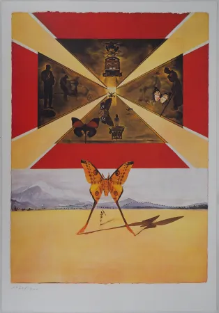 Lithograph Dali - Roussillon
