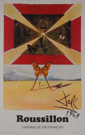 Lithograph Dali - Roussillon