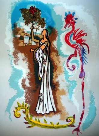 Lithograph Dali - ROWENA