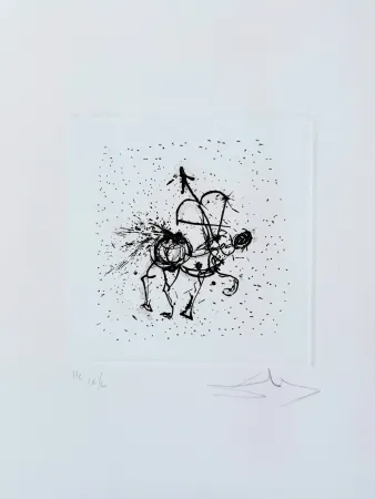 Engraving Dali - Sagittarius
