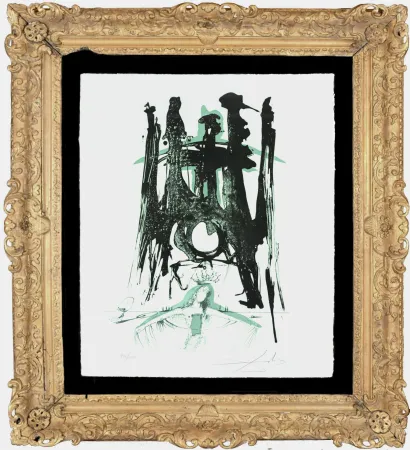 Lithograph Dali - Sagrada Familia