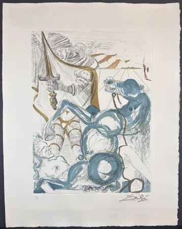 Etching Dali - Saint Martin