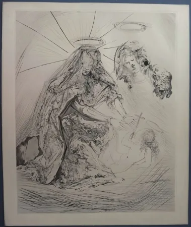 Etching And Aquatint Dali - Sainte Anne
