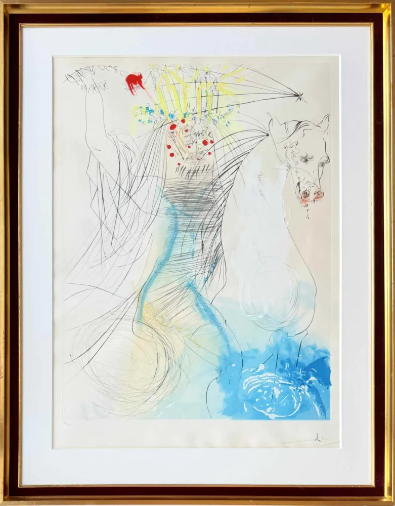 Engraving Dali - Sainte Lucie