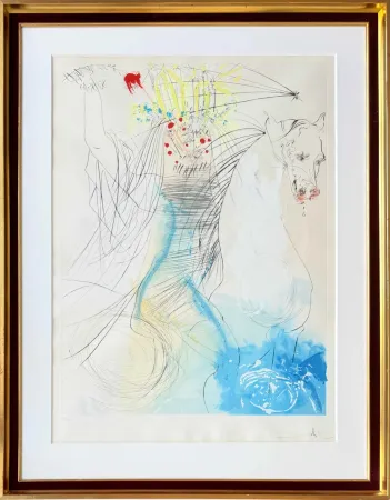 Engraving Dali - Sainte Lucie