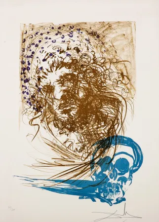 Lithograph Dali - Salvador Dalí (1904–1989) – Old Age – Color zinc lithograph on Arches paper – 1973
