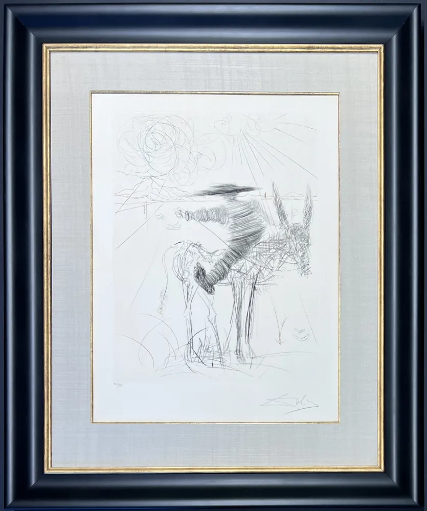Drypoint Dali - Sancho Pança