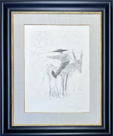 Drypoint Dali - Sancho Pança