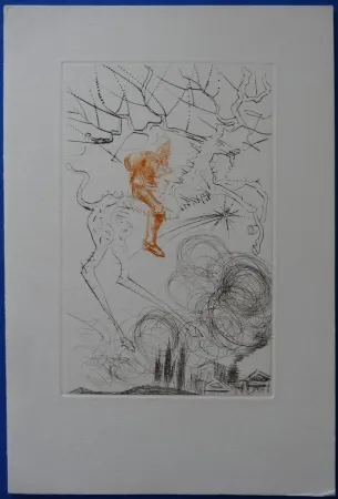 Engraving Dali - Santa Claus