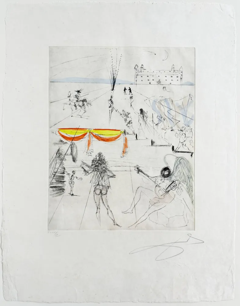 Drypoint Dali - Santiago de Compostela