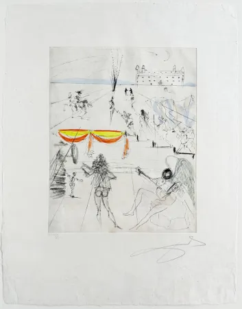 Drypoint Dali - Santiago de Compostela